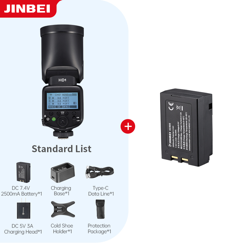Outdoor Lighting For Photography - Фотовспышка JINBEI HD-1 с круглой головкой,
