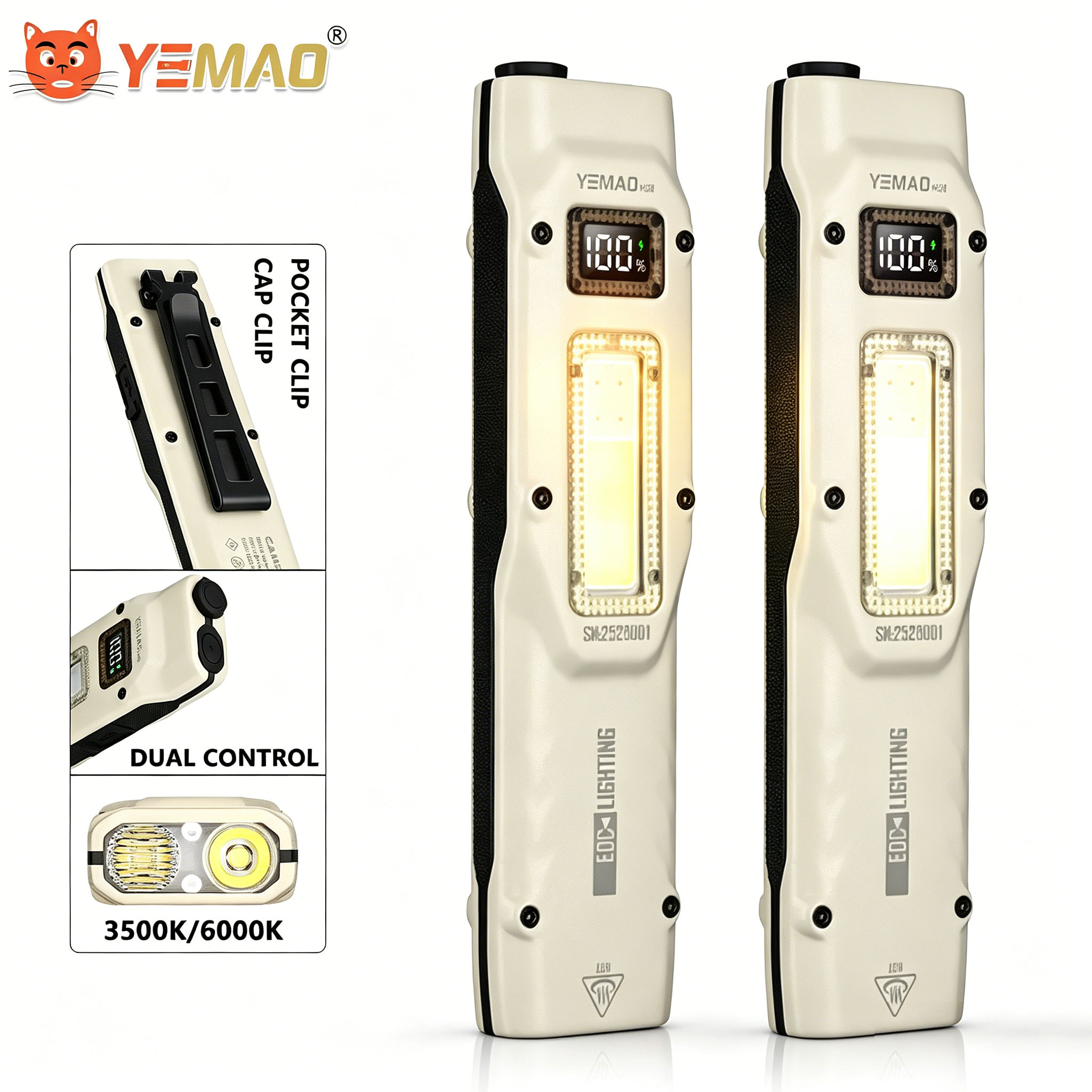 Lighting Fixture Outdoor - Портативный ультратонкий тактический рабочий фонарик YEMAO