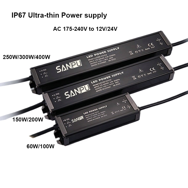 Outdoor Lighting Transformer Box - Ультратонкий водонепроницаемый блок питания IP67 для
