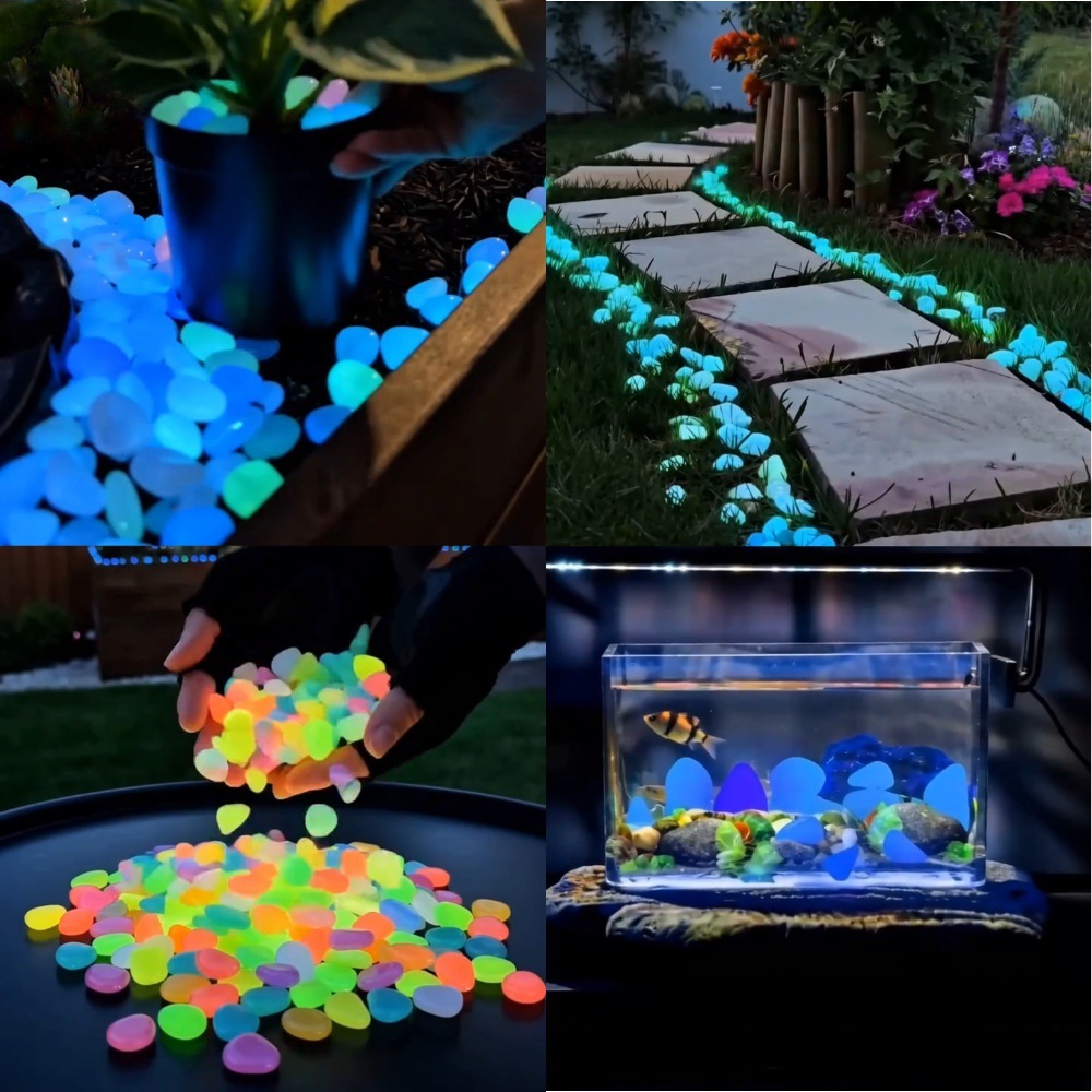 Outdoor Lighting Pathway - Цветные светящиеся в темноте камни для