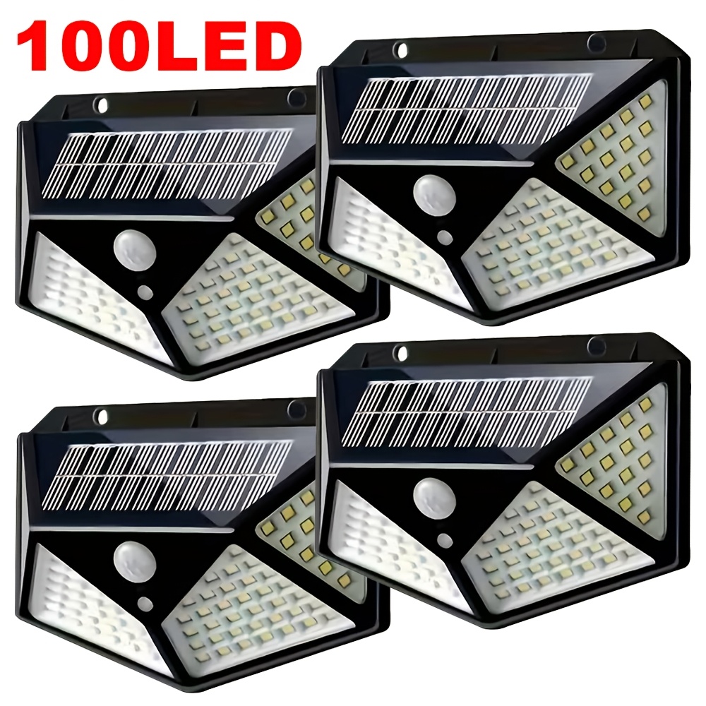 Outdoor Lighting With Outlet - 100-светодиодный уличный солнечный светильник для сада,
