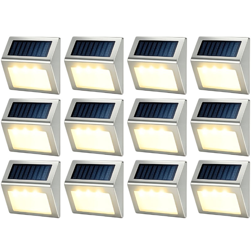 Outdoor Lighting On Fence - Солнечные ступенчатые светильники для улицы, водонепроницаемые