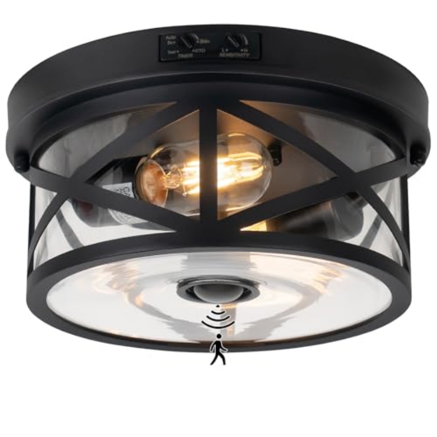 Lighting Fixture Outdoor - Уличный потолочный светильник с датчиком движения,