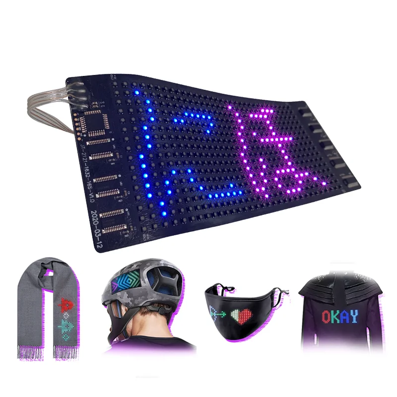 Post Cap Light - Программируемый Bluetooth-дисплей RGB, гибкий светодиодный экран