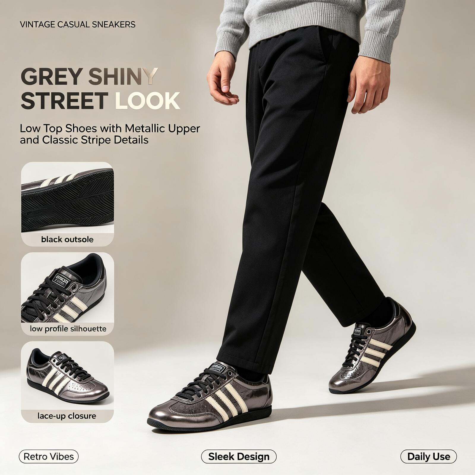Outdoor Lighting Hong Kong - Кроссовки Adidas Originals Metallic Grey Low