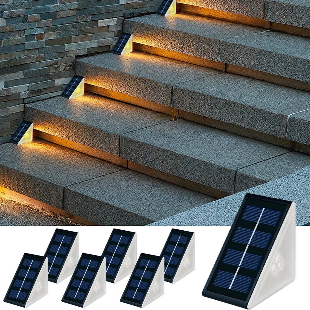 Outdoor Lighting On Stairs - Водонепроницаемые солнечные светильники IP67 для ступеней