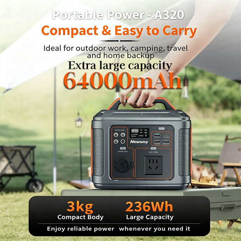 Outdoor Lighting Socket - Портативная электростанция 300 Вт, 64 Ач,
