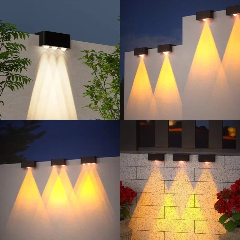 1/2/4 шт. Солнечный настенный  – обзор и цена Outdoor Lighting On Fence