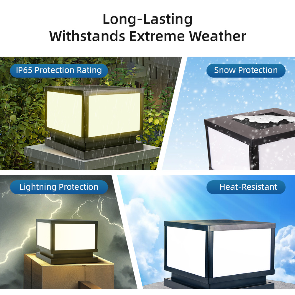 Светодиодные солнечные светиль – обзор и цена Post Cap Light