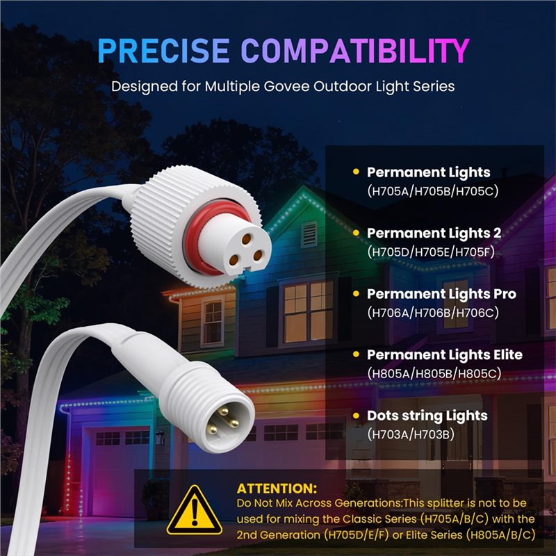 Водонепроницаемый Y-образный р – обзор и цена Outdoor Lighting Govee