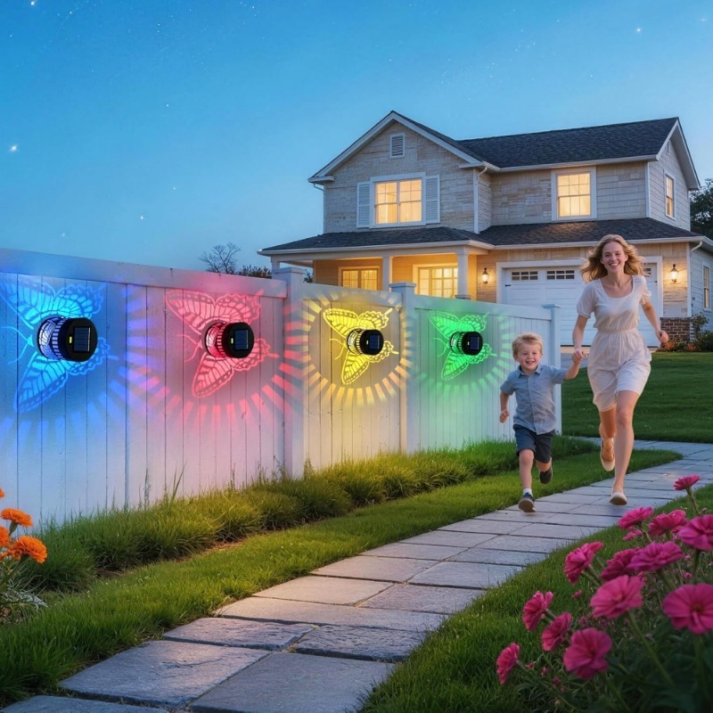 Декоративные солнечные светиль – обзор и цена Outdoor Lighting On Fence