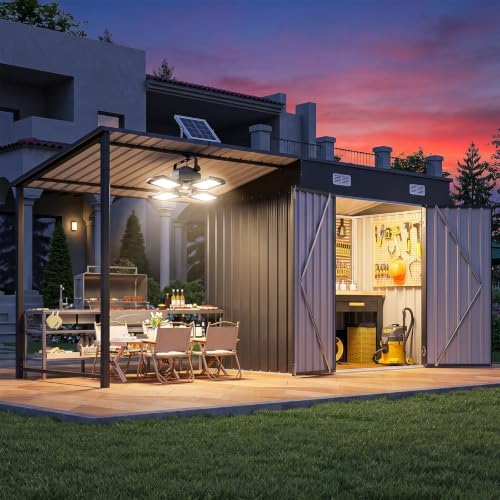 Уличный навес для хранения вещ – обзор и цена Outdoor Lighting Solar