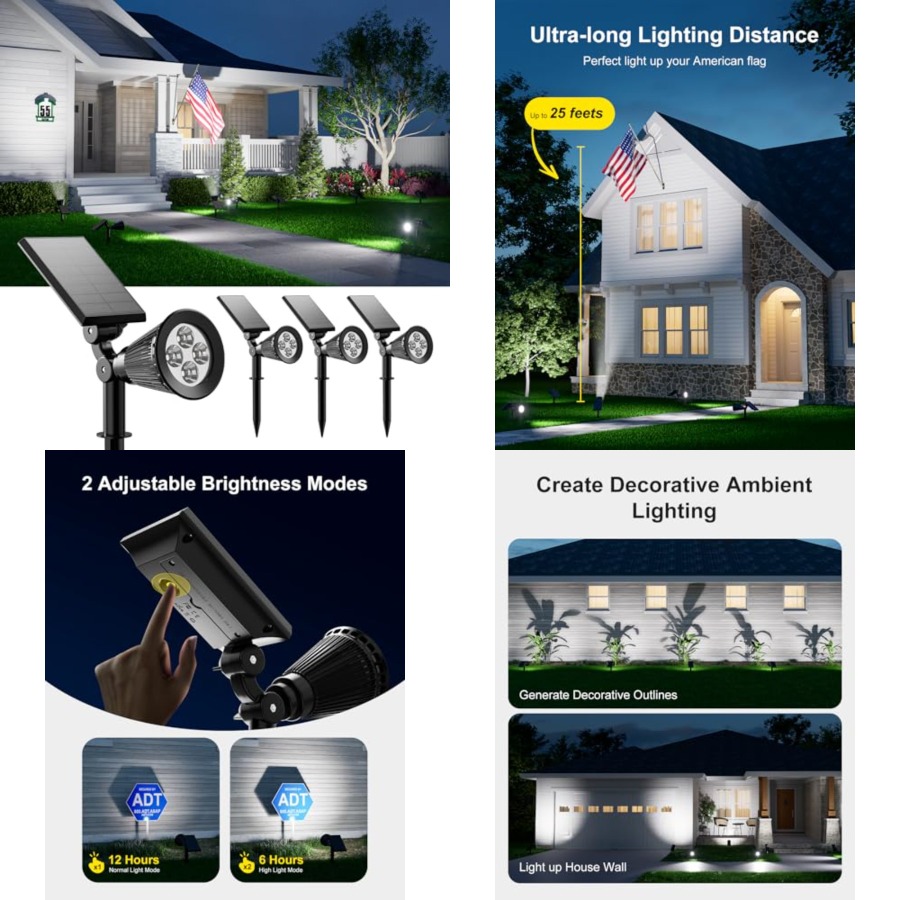Солнечные прожекторы для улицы – обзор и цена Outdoor Lighting Landscape