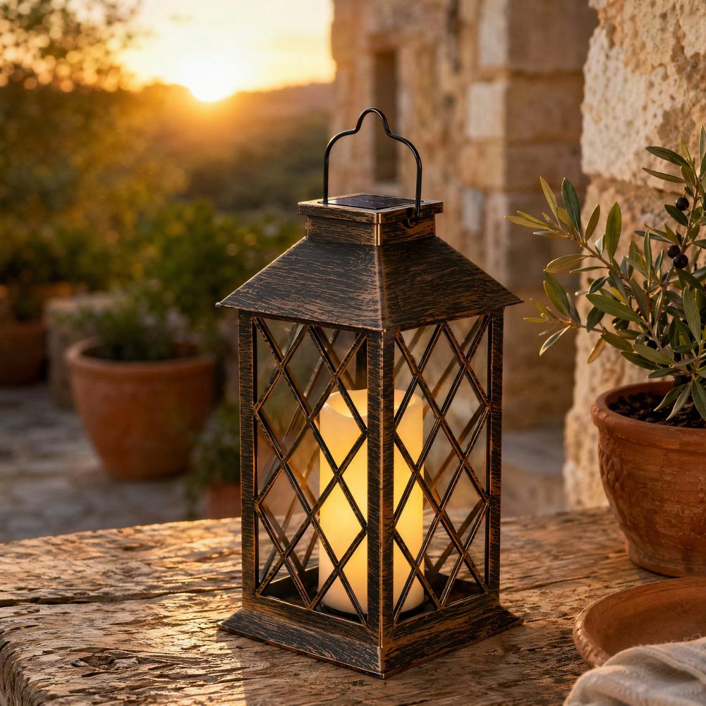Ретро-фонарь на солнечных бата – обзор и цена Outdoor Lighting Yard Decoration