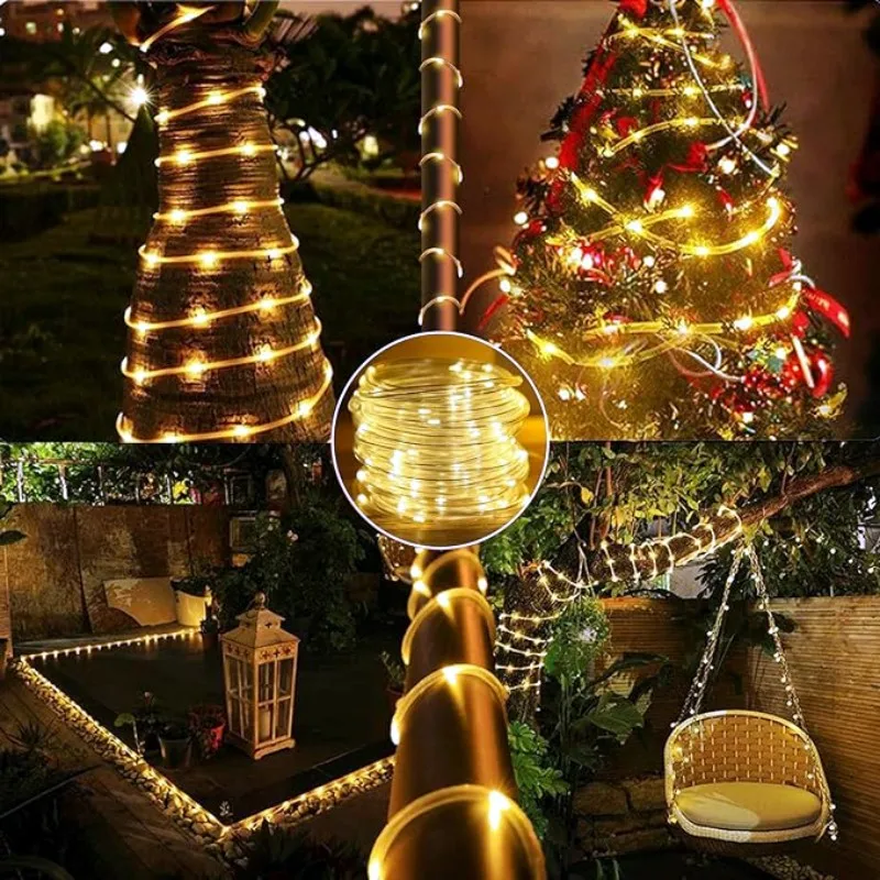Светодиодная солнечная лента,  – обзор и цена Outdoor Lighting On Fence