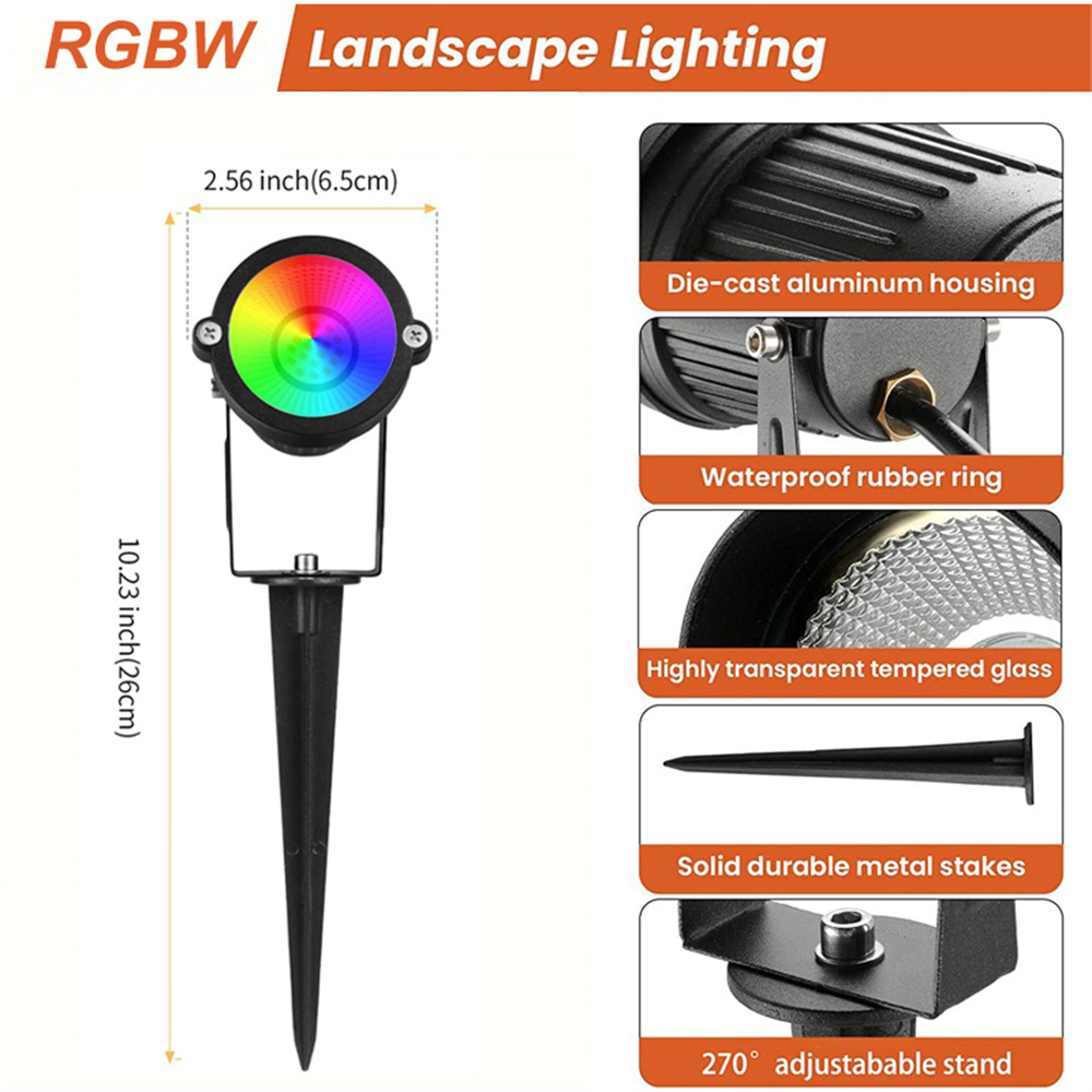 RGBW Ландшафтное освещение 10  – обзор и цена Outdoor Lighting Landscape
