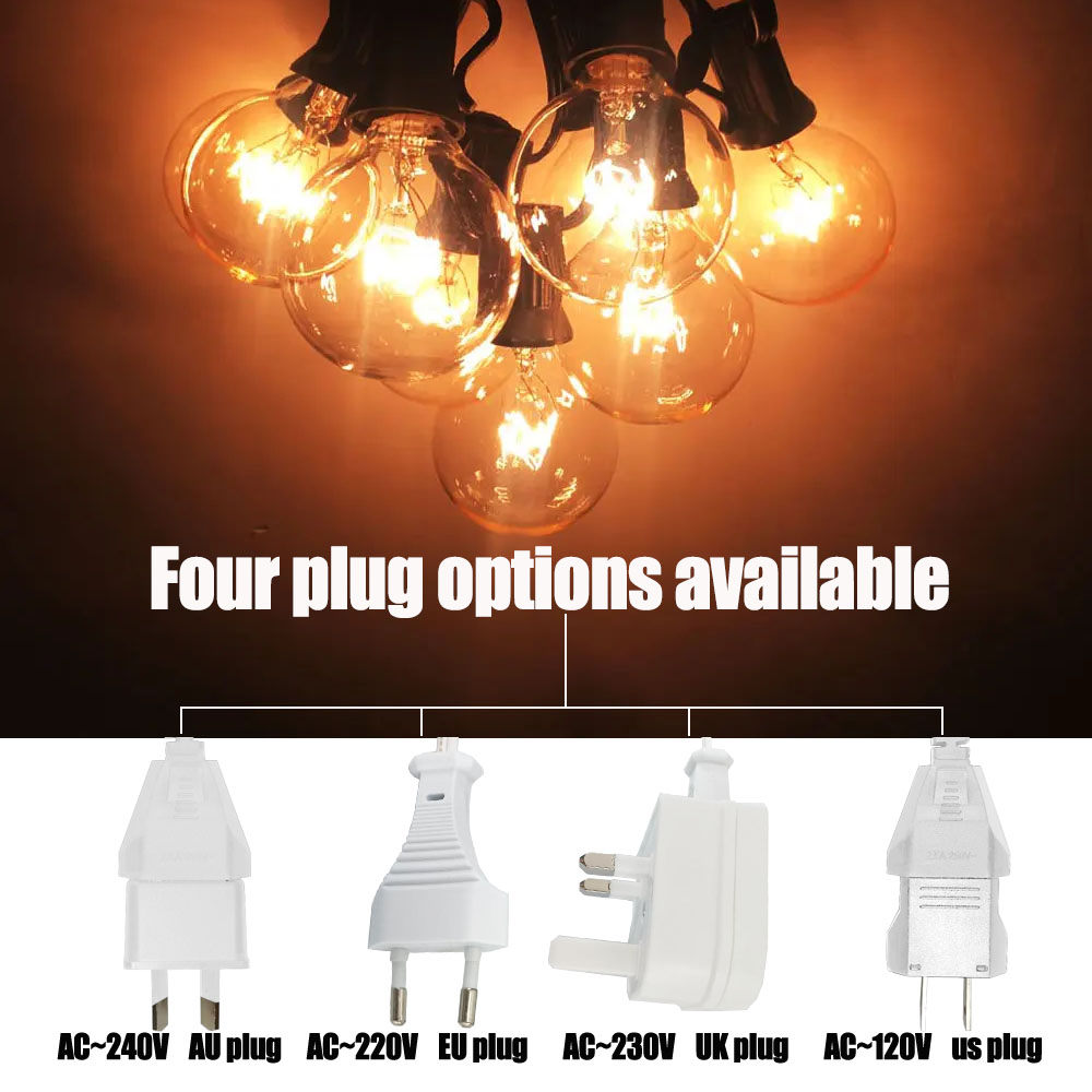 Винтажная гирлянда G40 с прозр – обзор и цена Outdoor Lighting Socket