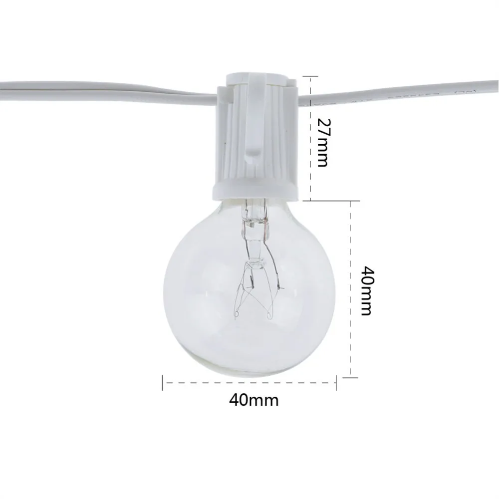 Винтажная гирлянда G40 с прозр – обзор и цена Outdoor Lighting Socket