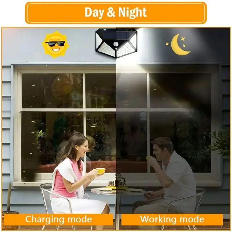 100-светодиодный уличный солне – обзор и цена Outdoor Lighting With Outlet