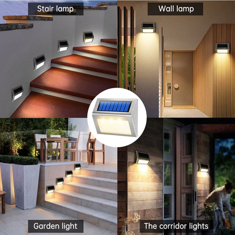 Солнечные ступенчатые светильн – обзор и цена Outdoor Lighting On Fence