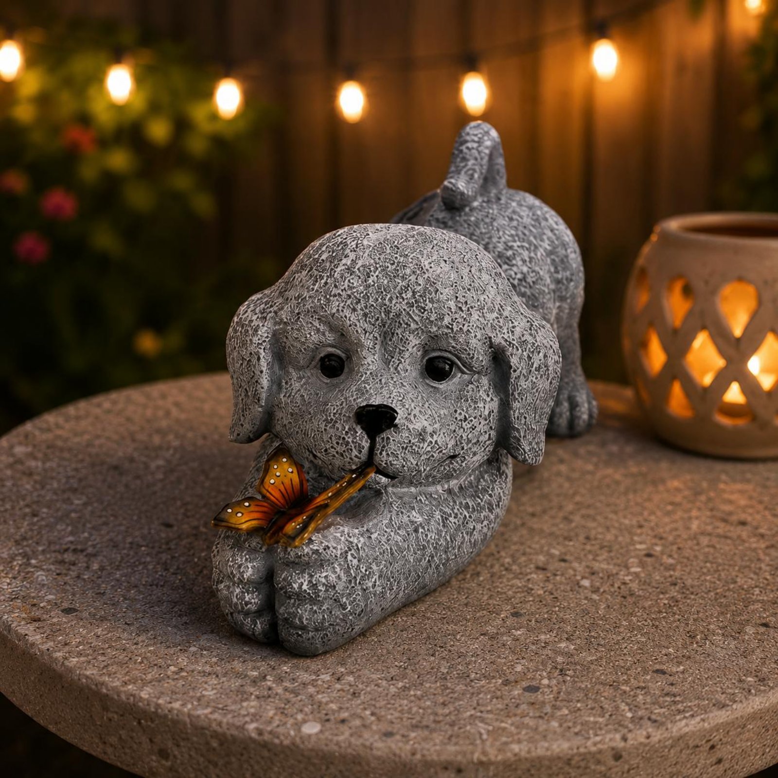 Солнечная статуэтка собаки из  – обзор и цена Outdoor Lighting Yard Decoration