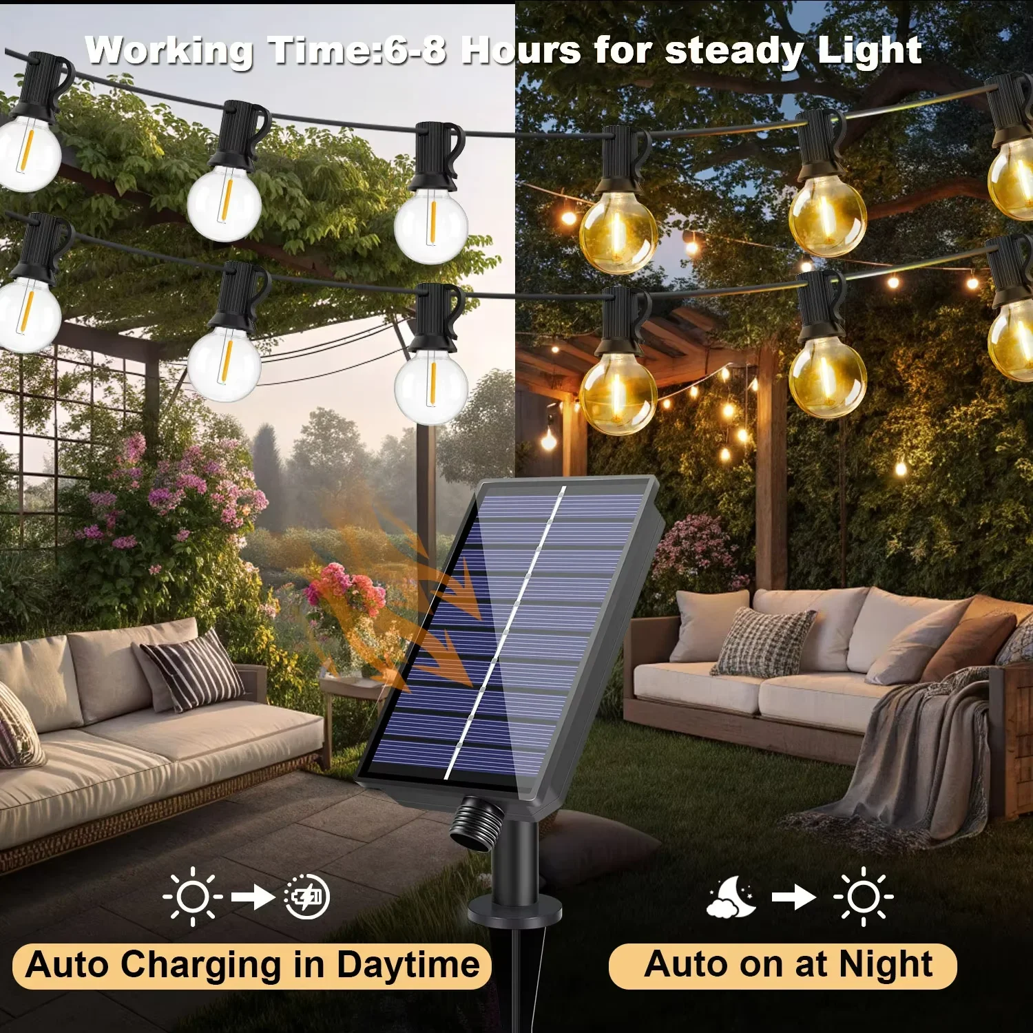 Небьющаяся солнечная гирлянда, – обзор и цена Outdoor Lighting Socket