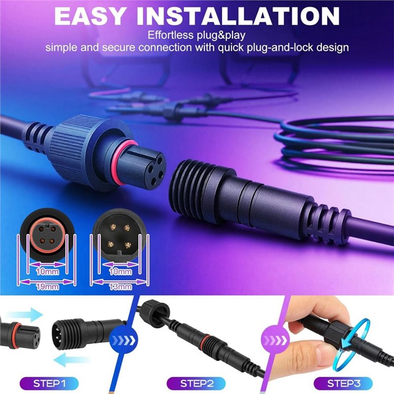 Водонепроницаемый 4-контактный – обзор и цена Outdoor Lighting Govee